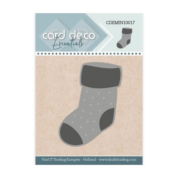 Card Deco Mini Julesok 3,5x4,7cm