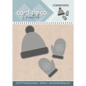 Card Deco dies Mini Hue og vanter 4,5x5cm