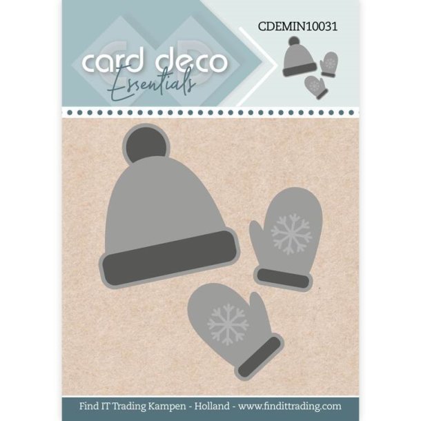Card Deco dies Mini Hue og vanter 4,5x5cm