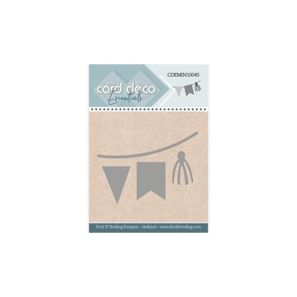 Card Deco dies mini Tags/flag 5,1x3,7cm