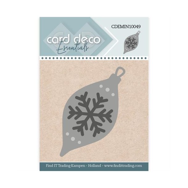 Card Deco dies mini Julepynt 3,6x5cm