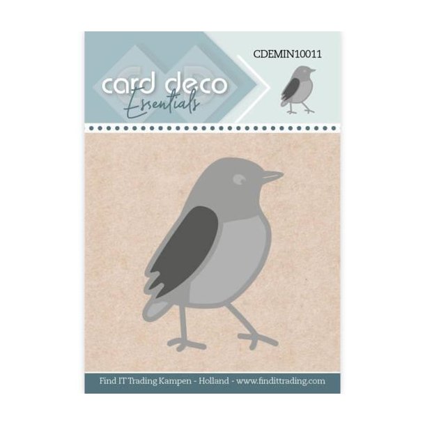 Card Deco dies Mini fugl 3,6x4,6cm