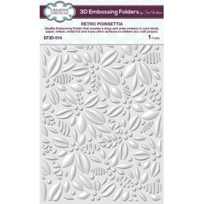  Creative Expressions 3D Embossingfolder Reto Poinsettia14,6x19cm