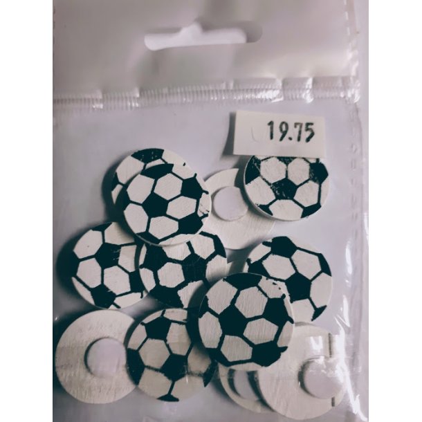 Fodbolde sm� tr� 12 stk ca 20x20mm