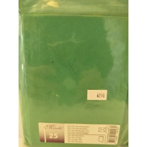 Gr�nne kort og kuverter 25 s�t