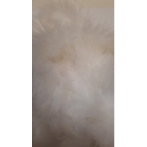 Hvid fjerboa 1m
