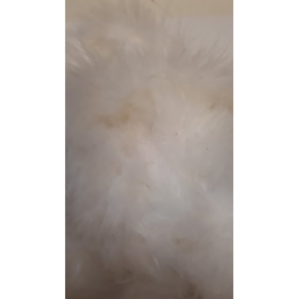 Hvid fjerboa 1m