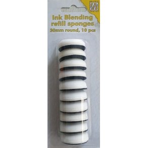 Nellie Snellen Ink blending refil rund 10 stk 30mm