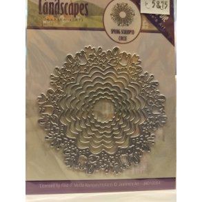 Jeanine Art die Spring Scalloped Circle