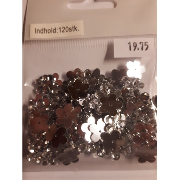 Blomster klare ca10x10mm