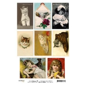 Reprint klipperk Katte og piger 200 gr