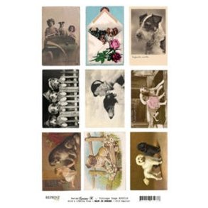 Reprint klippeark Hunde og b�rn 200 gr