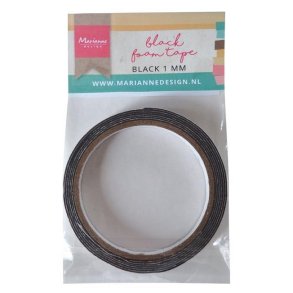  Marianne Design Black Foam Tape 1x12mm 200cm