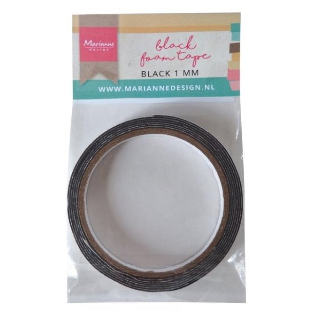  Marianne Design Black Foam Tape 1x12mm 200cm