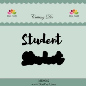 Dixi Craft die Student med skygge 6,2x2,2cm 