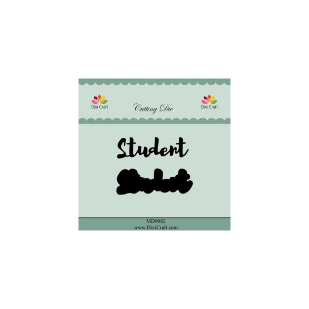 Dixi Craft die Student med skygge 6,2x2,2cm 