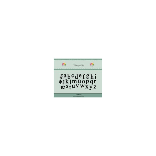 Dixi Craft die Alfabet sm� bogstaver 