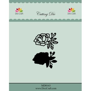  Dixi Craft die Roses with outline-2 4,1x2,8cm