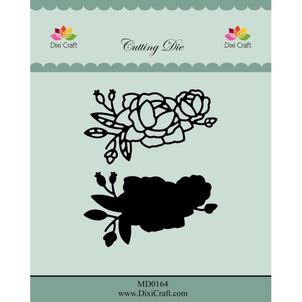  Dixi Craft die Roses with Outline-3 6,6x3,8cm