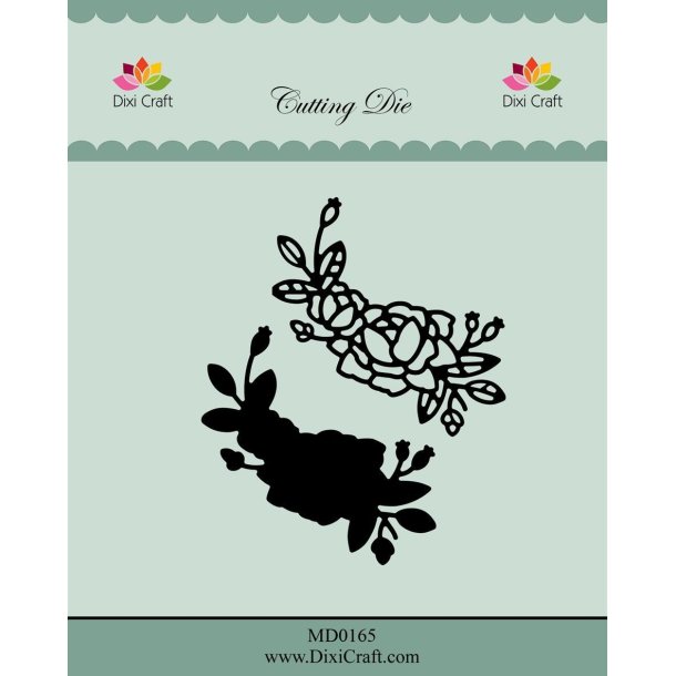 Dixi Craft die Roses with Outline-4 5,2x5,3cm