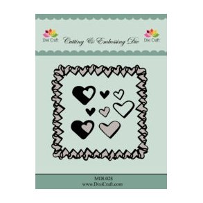  Dixi Craft die Hjerteramme 11x11cm