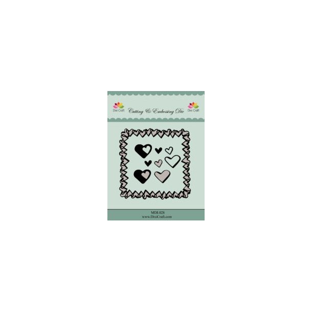  Dixi Craft die Hjerteramme 11x11cm