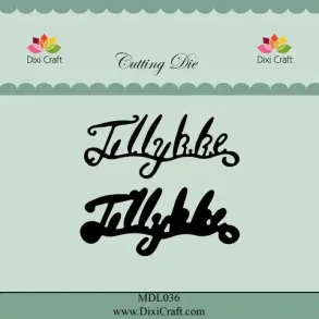 Dixi Craft dies Tillykke 6,1x2,7cm