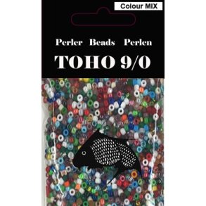 ToHo perler 9/0 40g farve Mix