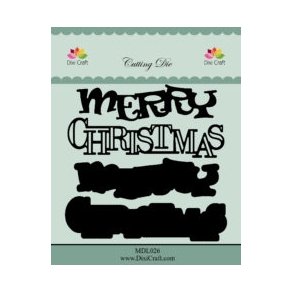  Dixi Craft die Merry Christmas 8,9x2,3cm