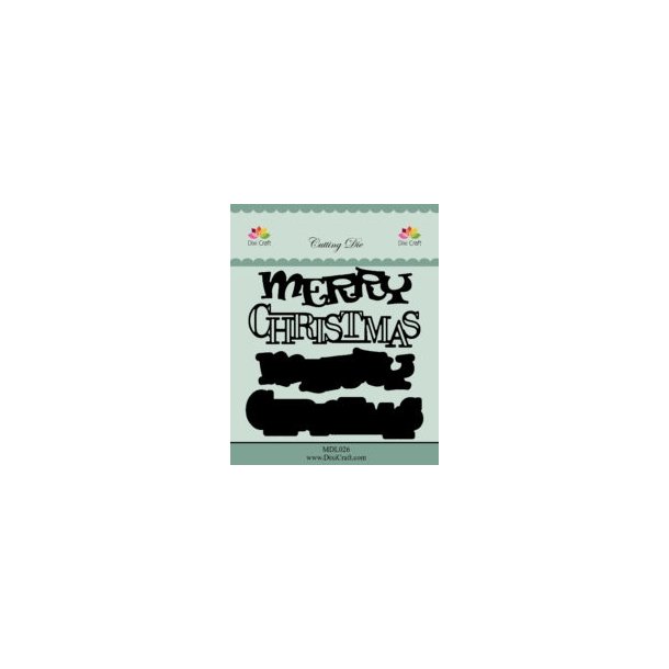  Dixi Craft die Merry Christmas 8,9x2,3cm