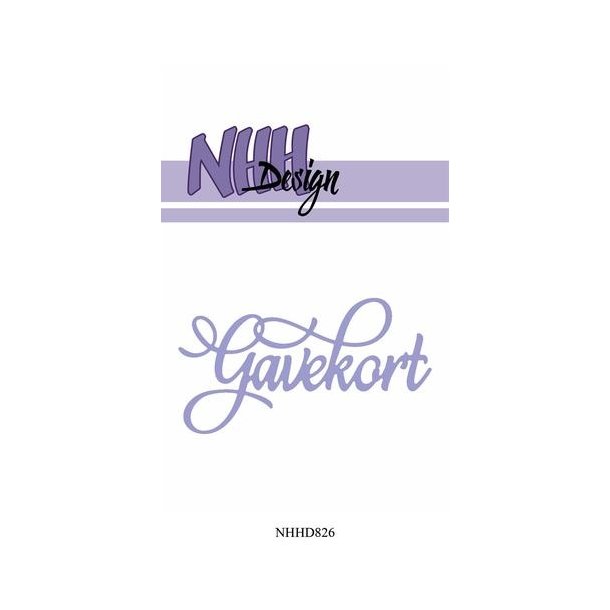  NHH Desing die Gavekort 8,2x4,5cm