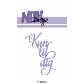  NHH Design die Kun til dig 8,1x4,7cm