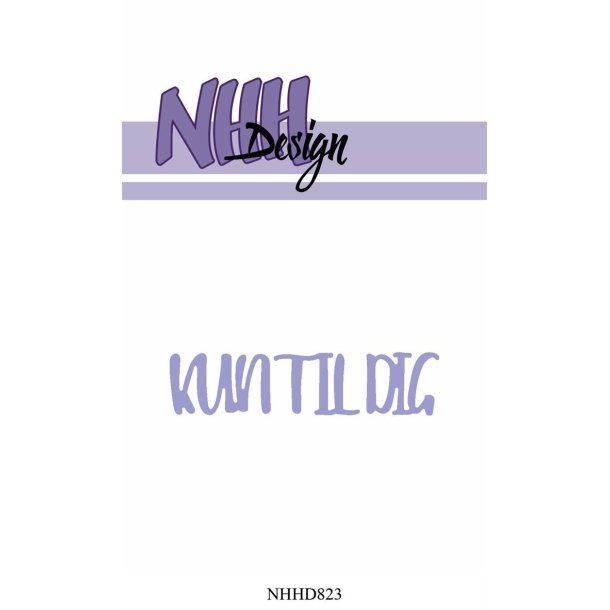  NHH Design die Kun til dig 7,5x1,9cm