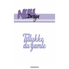  NHH Design die Tillykke du gamle 5,4x4,3cm