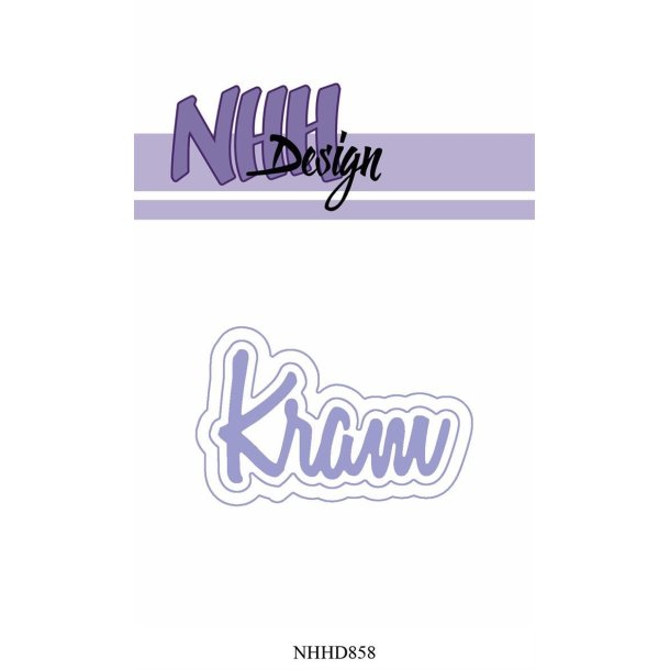  NHH Design dies Kram med dobbelt skygge 6,5x4,3cm