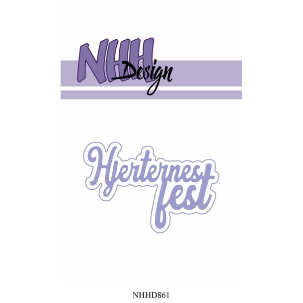  NHH Design Dies Hjerternes Fest 7x4,8cm