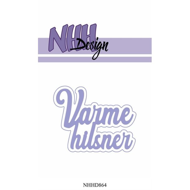 NHH Design Dies Varme Hilsner 6,8x5,5cm