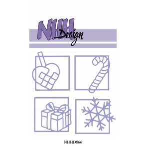  NHH Design Dies Christmas windows 4,5x4,1cm