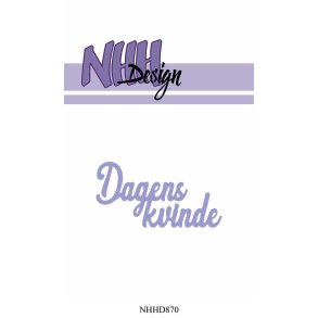  NHH Design dies Dagens kvinde 6,2x3,4cm