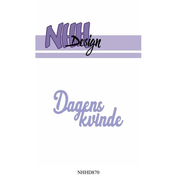  NHH Design dies Dagens kvinde 6,2x3,4cm