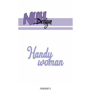  NHH Design dies Handy woman 6,3x3,5cm