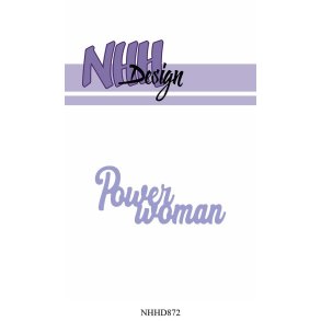 NHHD872 NHH Design dies Power woman 6,4x3cm
