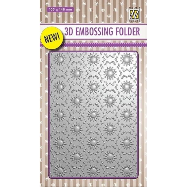  Nellie Snellen Emb Folder Blomster 10,5x15cm