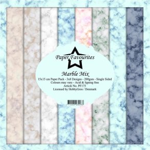 Paper Favourites Marble mix 3x8 design 15x15cm 200g