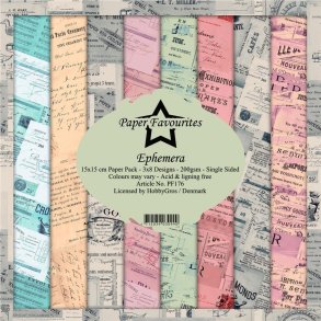 Paper Favourites Eqhemera 3x8 design 15x15cm 200g