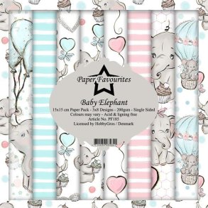 Paper Favourites Steampunk Denim15x15cm 3x8 design 200g