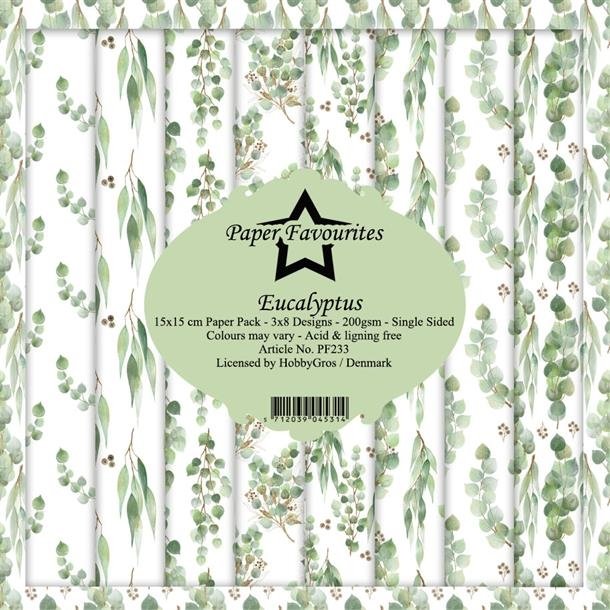 Paper Favourites Eucalyptus 3x8 design 15x15cm 200g