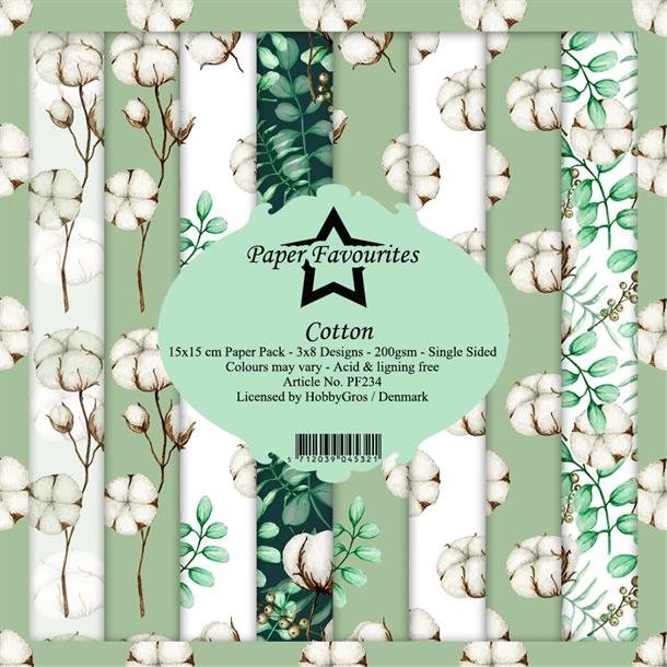 Paper Favourites Cotton 3x8 design 15x15cm 200g