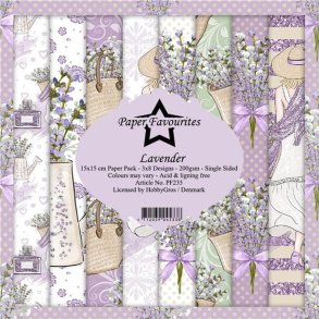Paper Favourites Lavender 3x8 design 15x15cm 200g
