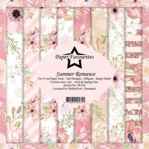 Paper Favourites Summer romance 3x8 design 15x15cm 200g